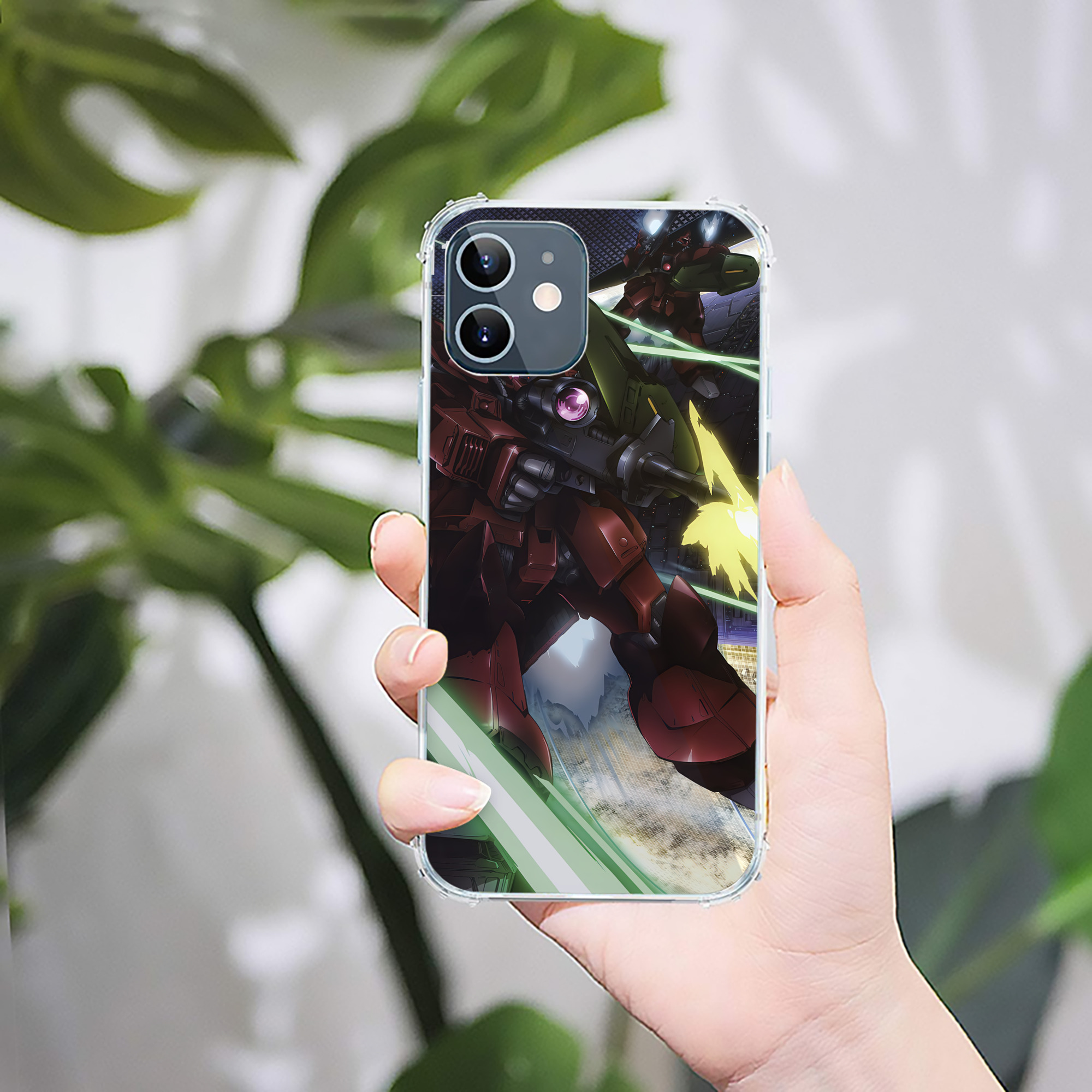 （画像用） 機動戦士ガンダム Mobile Suit Gundam 【iPhone 12シリーズ対応】透明スマホケース（クリアソフトケース）